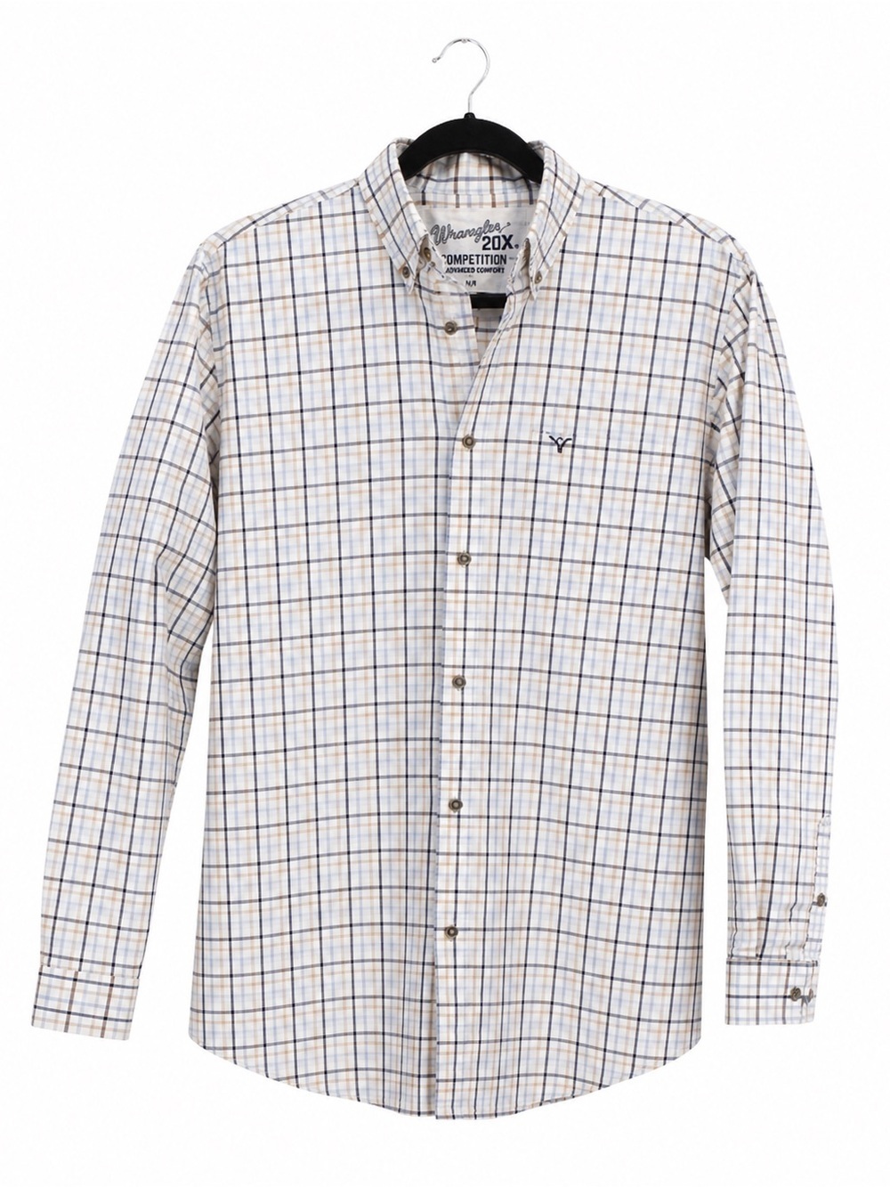 Wrangler 20X Competition Advanced Comfort Plaid Button Down Medium